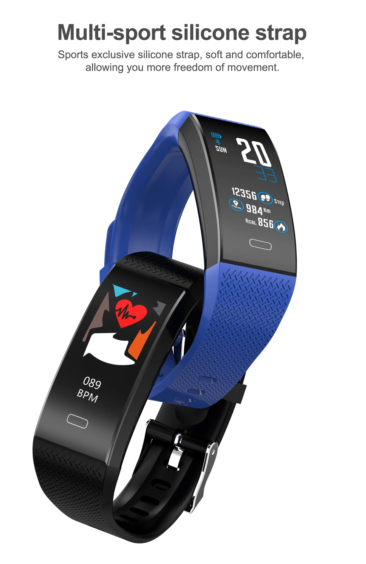 NEW Smart Bracelet Fitness Band Wristbands Pedometer Heart Rate Blood Pressure Oxygen Monitor Sports Tracker PK Mi band 3
NEW Smart Bracelet Fitness Band Wristbands Pedometer Heart Rate Blood Pressure Oxygen Monitor Sports Tracker PK Mi band 3
