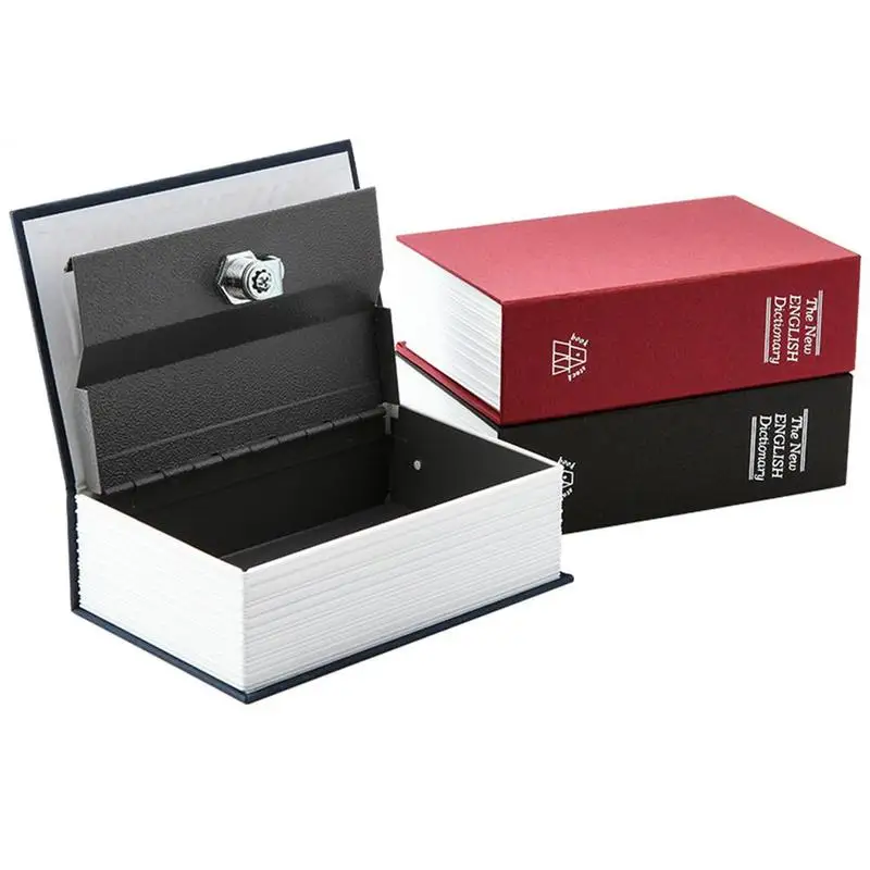 Metal Creative English Book Safe Box Secret Deposit Money Box Piggy Bank with Password Key Lock Storage Box for Jewellery Cash
Metal Creative English Book Safe Box Secret Deposit Money Box Piggy Bank with Password Key Lock Storage Box for Jewellery Cash