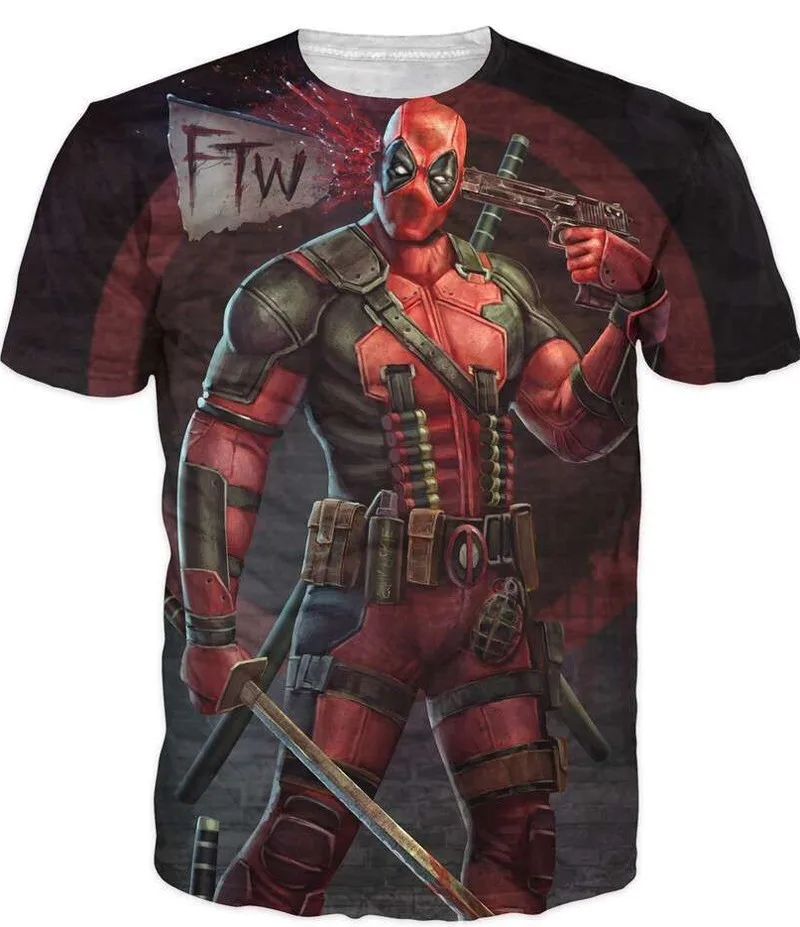 2018 Brand Clothing Deadpool T Shirt Men American Comic Badass Anime 3D T-Shirt Men Slim Fitness Hot T Shirt Homme
2018 Brand Clothing Deadpool T Shirt Men American Comic Badass Anime 3D T-Shirt Men Slim Fitness Hot T Shirt Homme