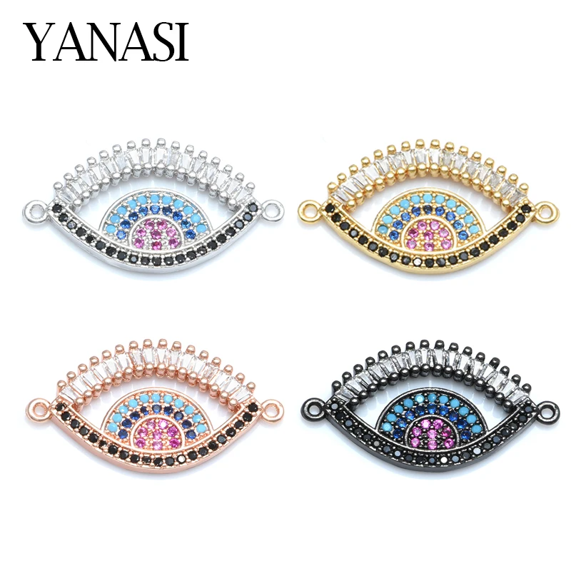 Colorful Zircon Large Turkey Greece Evil Eye Connector Accessories DIY Woman Man Handmade Bracelet Jewelry Gift Wholesale
Colorful Zircon Large Turkey Greece Evil Eye Connector Accessories DIY Woman Man Handmade Bracelet Jewelry Gift Wholesale