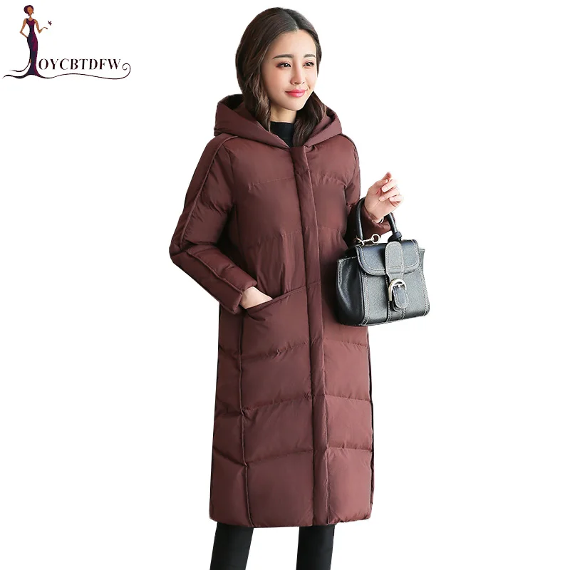 Верхняя одежда 2018 зимняя M-4XL большой размер серая хлопковая куртка с капюшоном