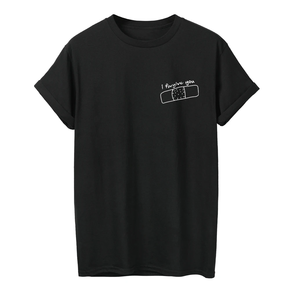 ONSEME I Forgive You Letter T Shirt Funny Band Aid Pattern Print T Shirts Women Summer Kawaii Tees Female Basic Cotton Tshirt
ONSEME I Forgive You Letter T Shirt Funny Band Aid Pattern Print T Shirts Women Summer Kawaii Tees Female Basic Cotton Tshirt