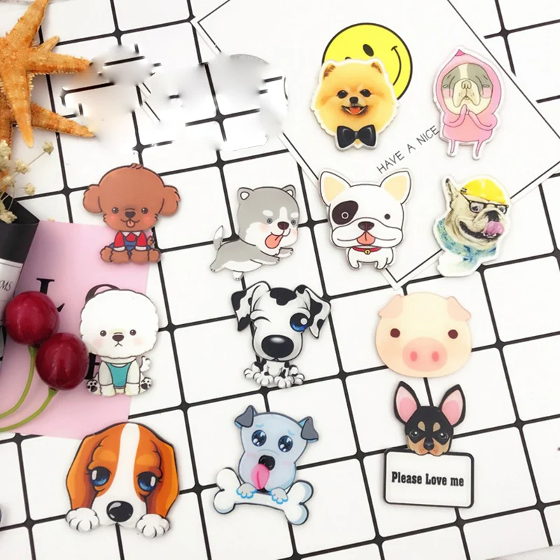 Cute cartoon badge brooch women girls acrylic animal dog pin brooch lable pin clothes harajuku Jewelry accessories decoration
Cute cartoon badge brooch women girls acrylic animal dog pin brooch lable pin clothes harajuku Jewelry accessories decoration