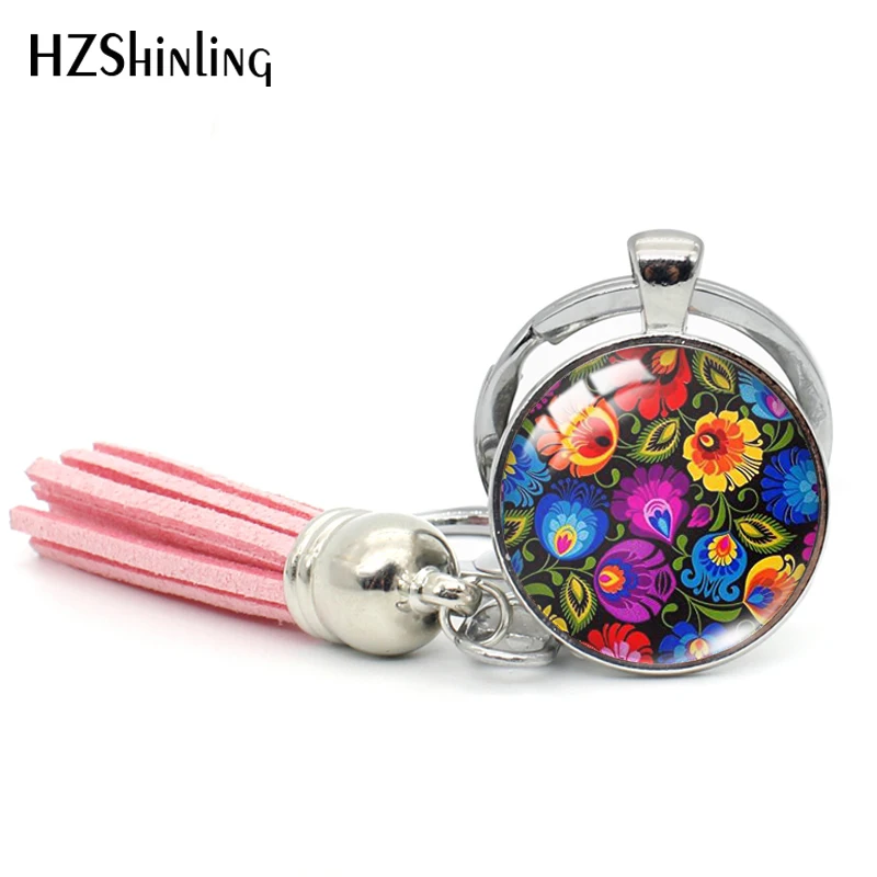 2019 New Polish Folk Art Flowers Tassel Keychain Glass Dome Handmade Jewelry Patterns Photo Keychains
2019 New Polish Folk Art Flowers Tassel Keychain Glass Dome Handmade Jewelry Patterns Photo Keychains