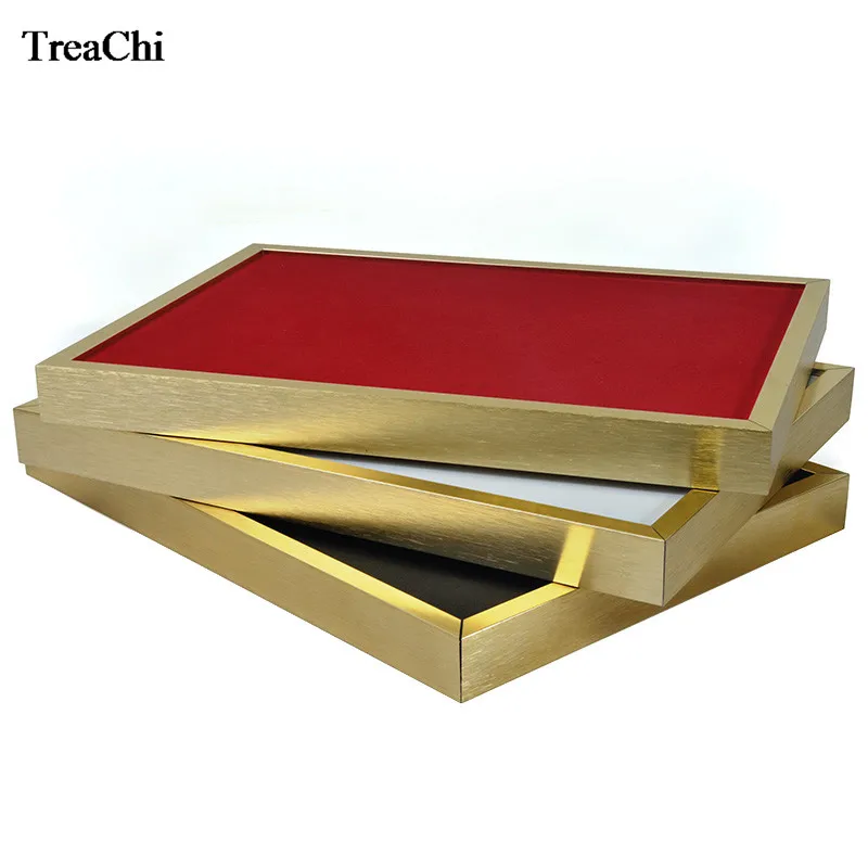 Quality Stainless Steel Jewelry Display Tray Faux Leather Counter Window Jewelry Organizer Holder Showcase Bottom Board Stand
Quality Stainless Steel Jewelry Display Tray Faux Leather Counter Window Jewelry Organizer Holder Showcase Bottom Board Stand