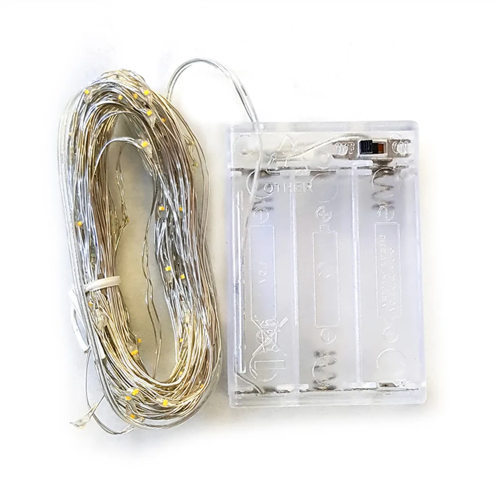 LED String Lights 2M/5M/10M Waterproof Silver Wire Fairy String Light AA Battery Powered for Garden, Wedding,Christmas
LED String Lights 2M/5M/10M Waterproof Silver Wire Fairy String Light AA Battery Powered for Garden, Wedding,Christmas