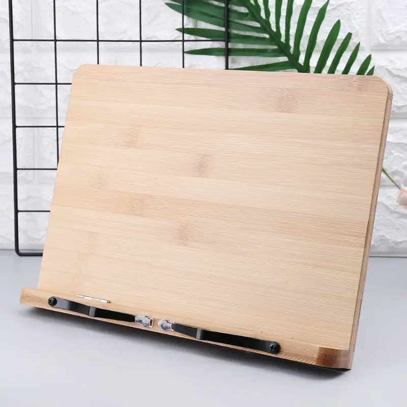 Bamboo Adjustable Reading Book Holder Tray Page Paper Clips Foldable Tablet Cookbook Portable Sturdy Bookstand
Bamboo Adjustable Reading Book Holder Tray Page Paper Clips Foldable Tablet Cookbook Portable Sturdy Bookstand