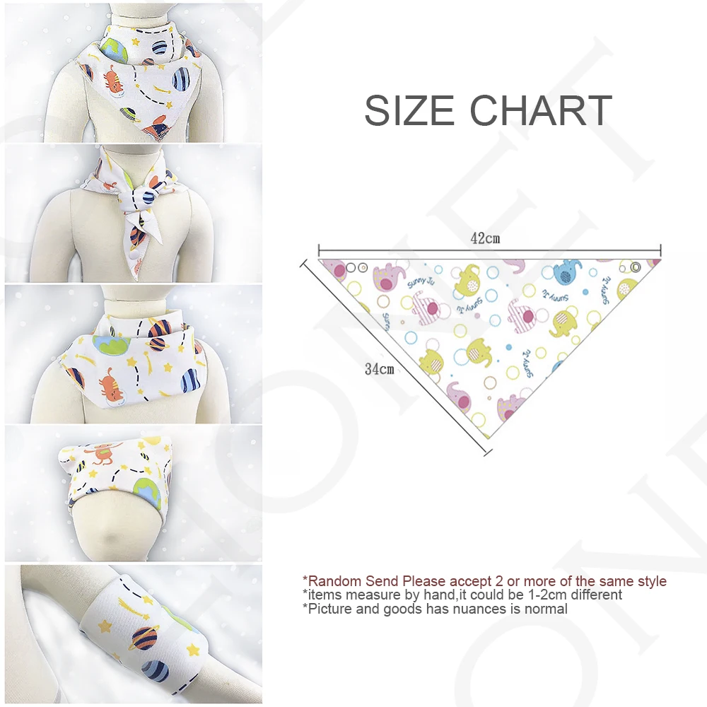 Baby Bandana Bib Size Chart