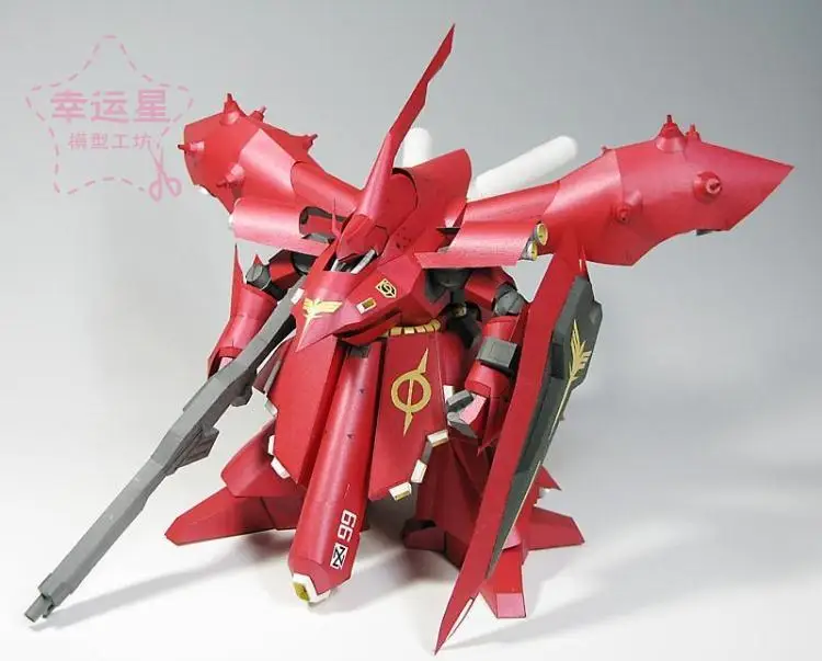 DIY Handwork Of Positive Proportional Gundam Series MSN-04ll Nightingale 3D Paper Model | Игрушки и хобби
