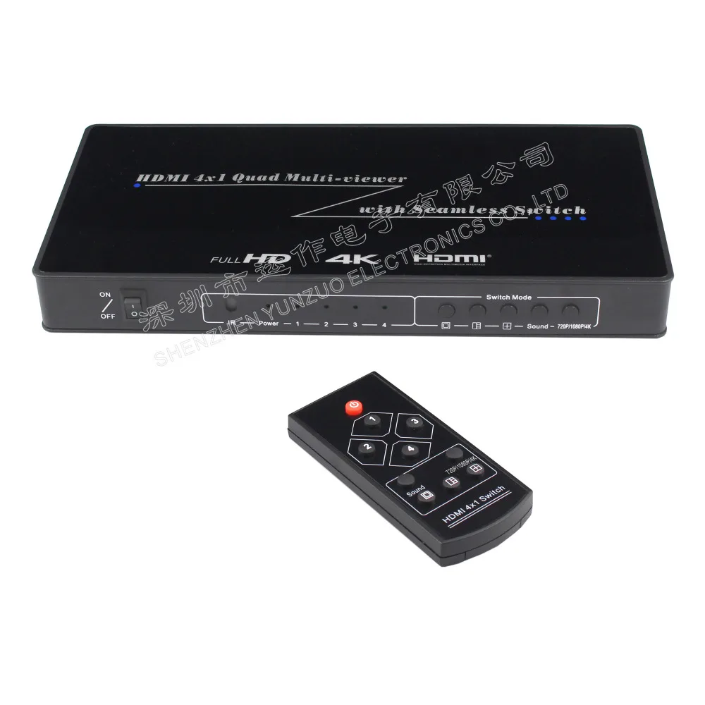 HDMI 4 picture splitter splitter 4k HD multi-channel 4 open DNF game 4 in 1 out switch Multi-screen splitter
HDMI 4 picture splitter splitter 4k HD multi-channel 4 open DNF game 4 in 1 out switch Multi-screen splitter