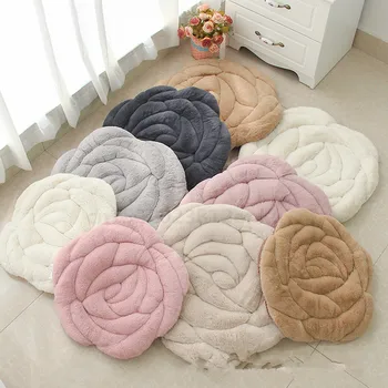 45 X45CM Round Rose Plush Cushion Chair Home Floor Chair Decor Anti-skid Bay Futon Cushion Pad Car Mat Chair Anti-Decubitus
45 X45CM Round Rose Plush Cushion Chair Home Floor Chair Decor Anti-skid Bay Futon Cushion Pad Car Mat Chair Anti-Decubitus