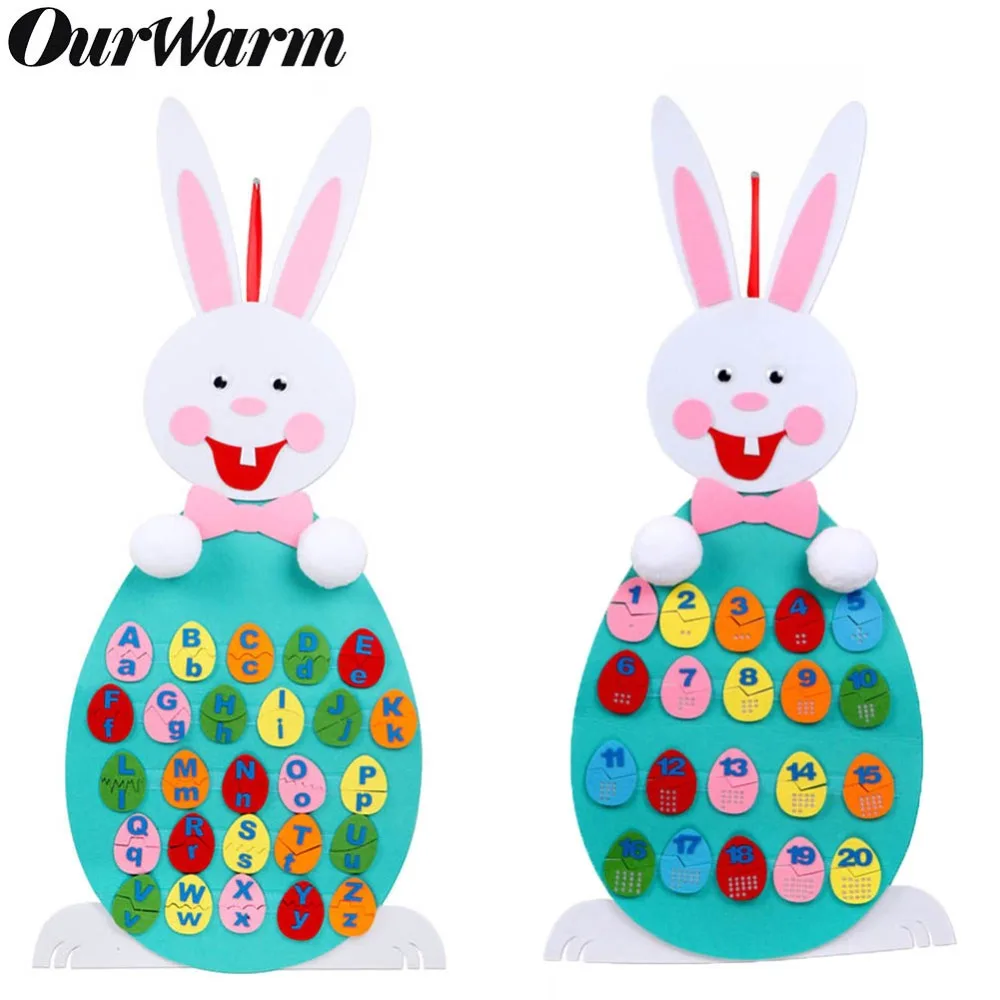 OurWarm Felt Easter Rabbit Happy Easter Eggs Bunny Craft for Kids Educational Toys Alphabet Number Puzzle Game Easter Decoration
OurWarm Felt Easter Rabbit Happy Easter Eggs Bunny Craft for Kids Educational Toys Alphabet Number Puzzle Game Easter Decoration