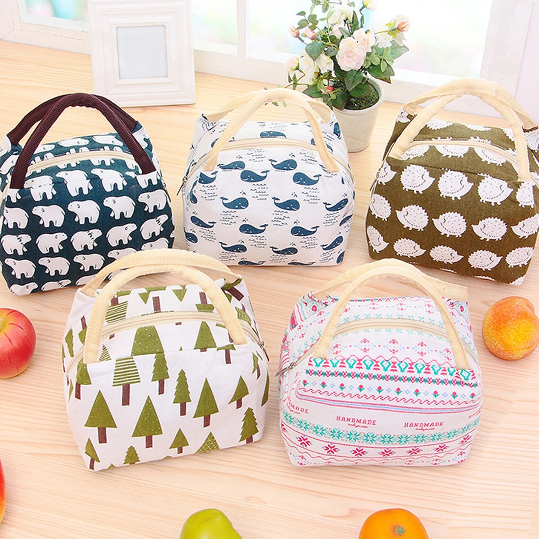 Variety Pattern Lunch Bag Portable Insulated Canvas Iunch Bag Thermal Food Picnic Lunch Bags picnic piknik basket
Variety Pattern Lunch Bag Portable Insulated Canvas Iunch Bag Thermal Food Picnic Lunch Bags picnic piknik basket