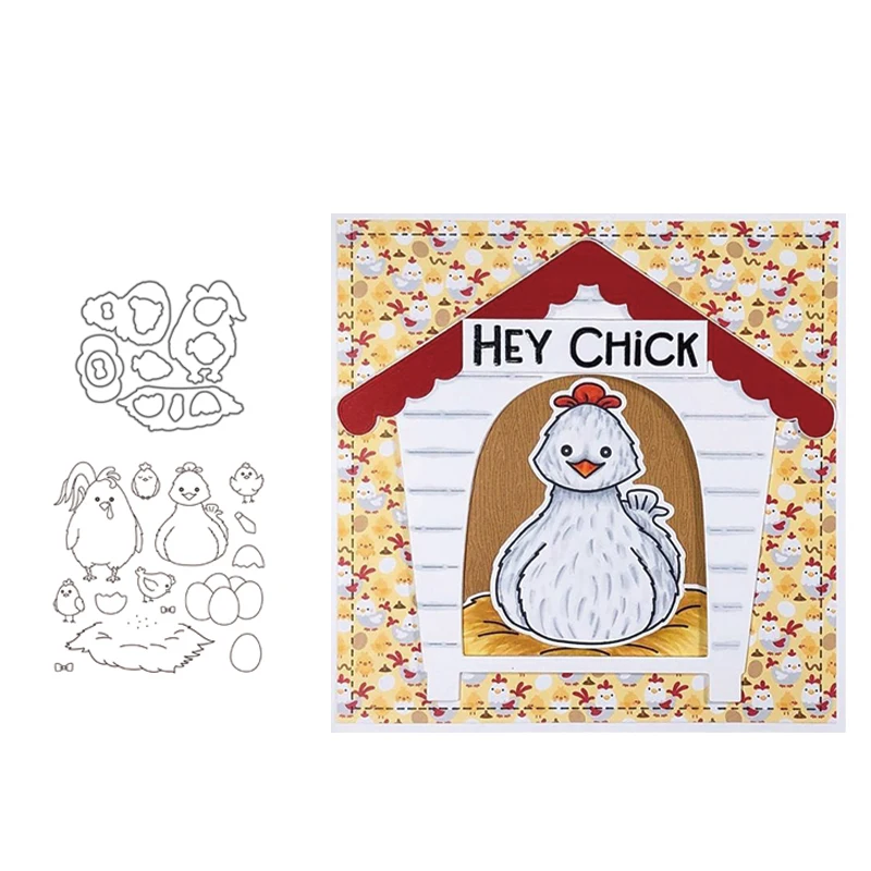 New Arrival Spring Chicks Metal Cutting Dies and stamps DIY Scrapbooking Card Stencil Paper Cards Album Decoration Paper Cards
New Arrival Spring Chicks Metal Cutting Dies and stamps DIY Scrapbooking Card Stencil Paper Cards Album Decoration Paper Cards