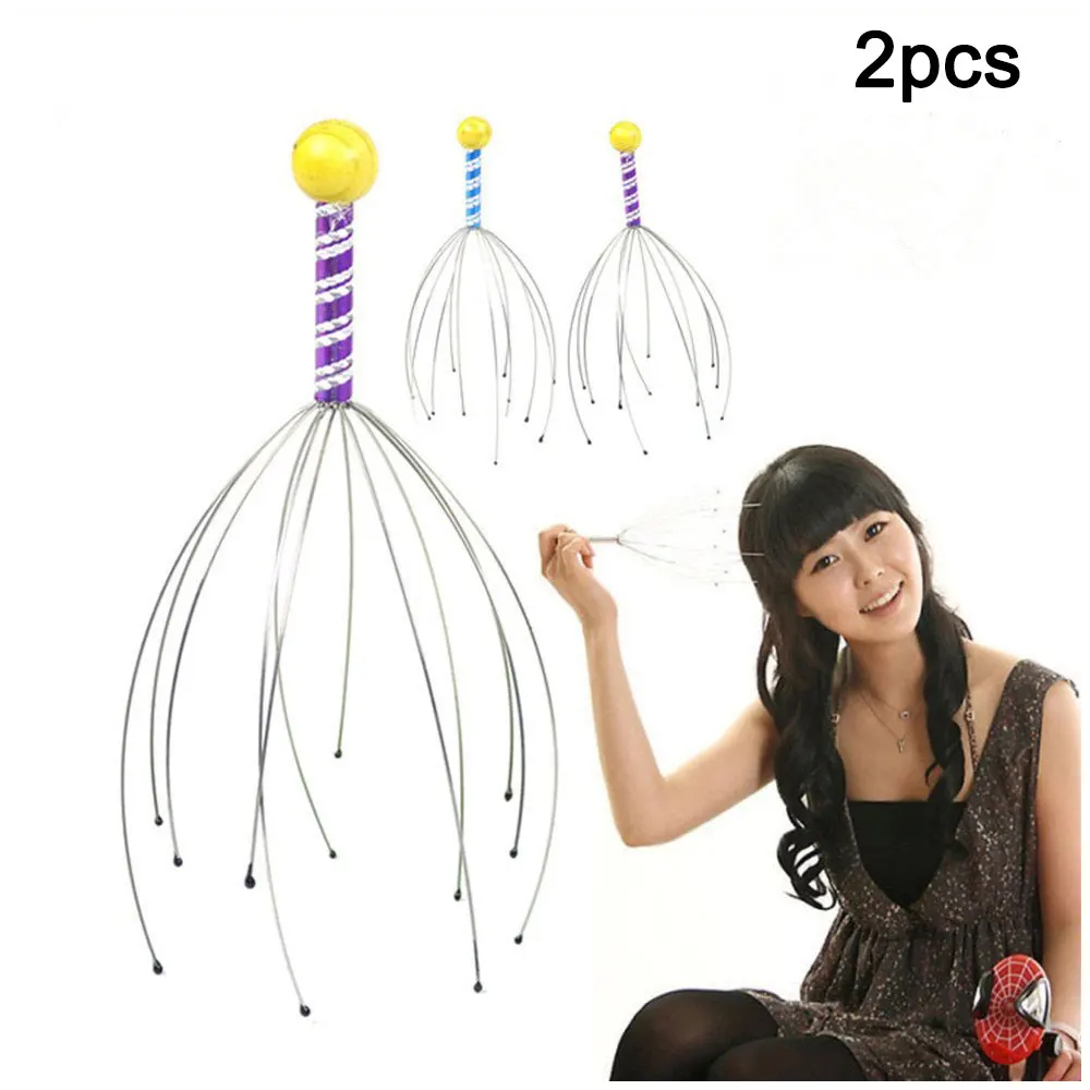 2Pcs Octopus Head Scalp Neck Equipment Stress Release Relax Massage Claw Massager Tens Pain Relief Body Massager 
2Pcs Octopus Head Scalp Neck Equipment Stress Release Relax Massage Claw Massager Tens Pain Relief Body Massager