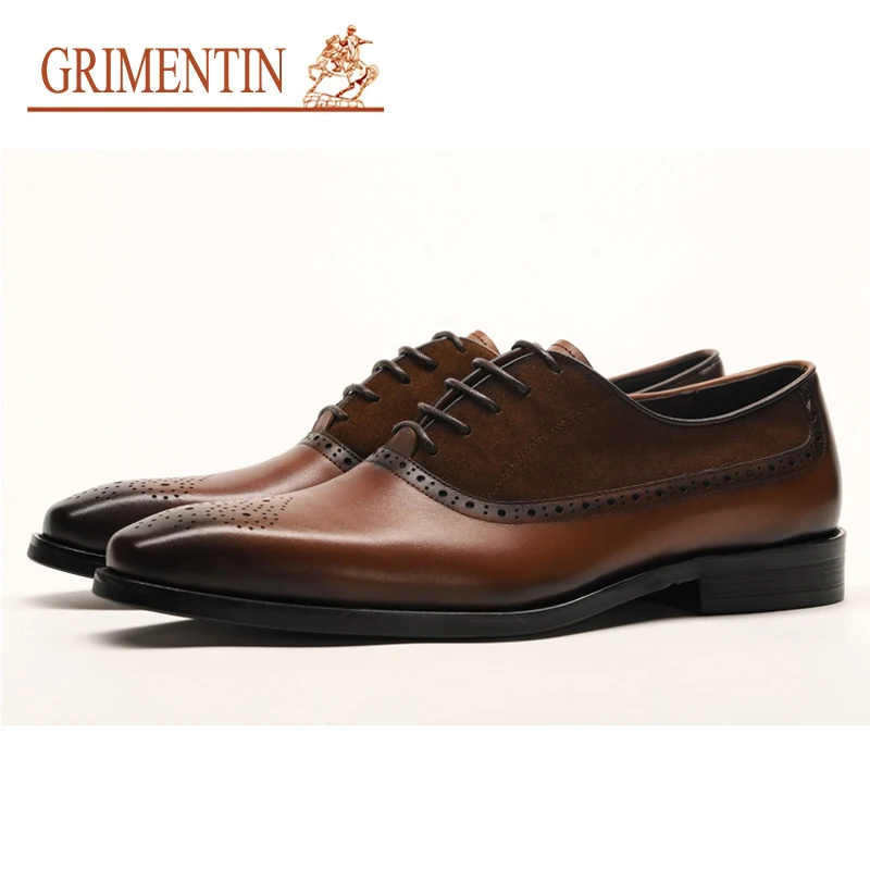 GRIMENTIN Hot Sale Brand Formal Business Men Wedding Shoes 2019 Newest Genuine Leather Black Brown Trend Design Mens Shoes
GRIMENTIN Hot Sale Brand Formal Business Men Wedding Shoes 2019 Newest Genuine Leather Black Brown Trend Design Mens Shoes