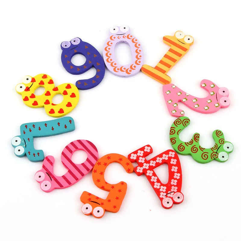 10 Pcs/Set Children Toys Wooden Cartoon Fridge Magnet 0-9 Numbers Kids Educational Learning Toy Gifts -17 88 S7JN
10 Pcs/Set Children Toys Wooden Cartoon Fridge Magnet 0-9 Numbers Kids Educational Learning Toy Gifts -17 88 S7JN