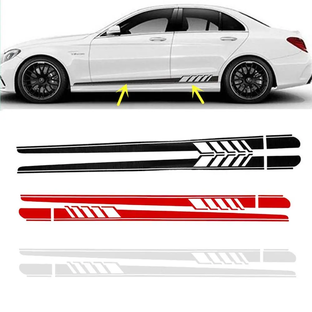 2pcs Car Auto Side Body Vinyl Decal Long Sport Stripe Sticker For Mercedes-Benz Racing Stripe Sticker Car Styling
2pcs Car Auto Side Body Vinyl Decal Long Sport Stripe Sticker For Mercedes-Benz Racing Stripe Sticker Car Styling