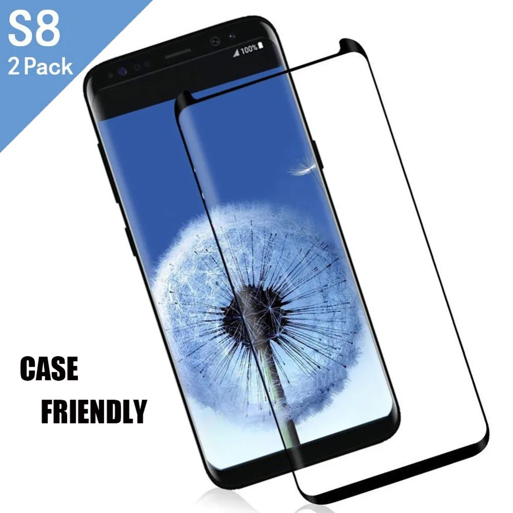 2X HD Full Cover Tempered Glass Screen Protector for Samsung Galaxy S8/S9+ Plus Note8 S8 Plus Protective Glass for Samsung S8 3D
2X HD Full Cover Tempered Glass Screen Protector for Samsung Galaxy S8/S9+ Plus Note8 S8 Plus Protective Glass for Samsung S8 3D