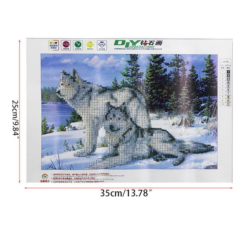Diamond Painting Cross Stitch Wolf Counted Cross Stitch Kits Paste Painting DIY Mosaic Diamond Painting Embroidery
Diamond Painting Cross Stitch Wolf Counted Cross Stitch Kits Paste Painting DIY Mosaic Diamond Painting Embroidery