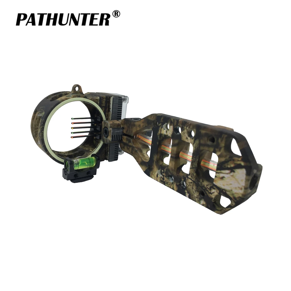 PATHUNTER Archery Camo Bow Sight Fiber 5-PIN 0.019'' Optic LED Sight Of Bow Accessories For Hunting Equipment
PATHUNTER Archery Camo Bow Sight Fiber 5-PIN 0.019'' Optic LED Sight Of Bow Accessories For Hunting Equipment
