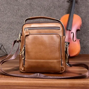 Genuine Leather Shoulder Bags Fashion Men Messenger Bag Small ipad Male Totes bag handbag Vintage Crossbody Bags Men's Handbags
Genuine Leather Shoulder Bags Fashion Men Messenger Bag Small ipad Male Totes bag handbag Vintage Crossbody Bags Men's Handbags