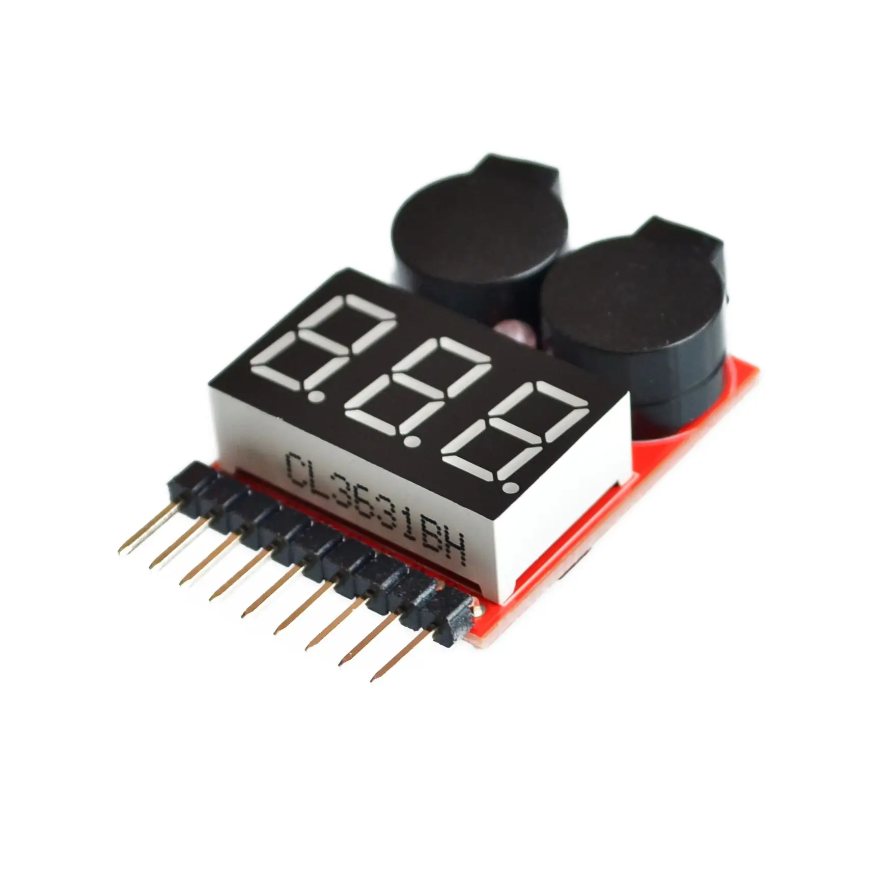 1-8S Lipo/Li-ion/Fe RC helicopter airplane boat etc Battery Voltage 2 IN1 Tester Low Voltage Buzzer Alarm
1-8S Lipo/Li-ion/Fe RC helicopter airplane boat etc Battery Voltage 2 IN1 Tester Low Voltage Buzzer Alarm