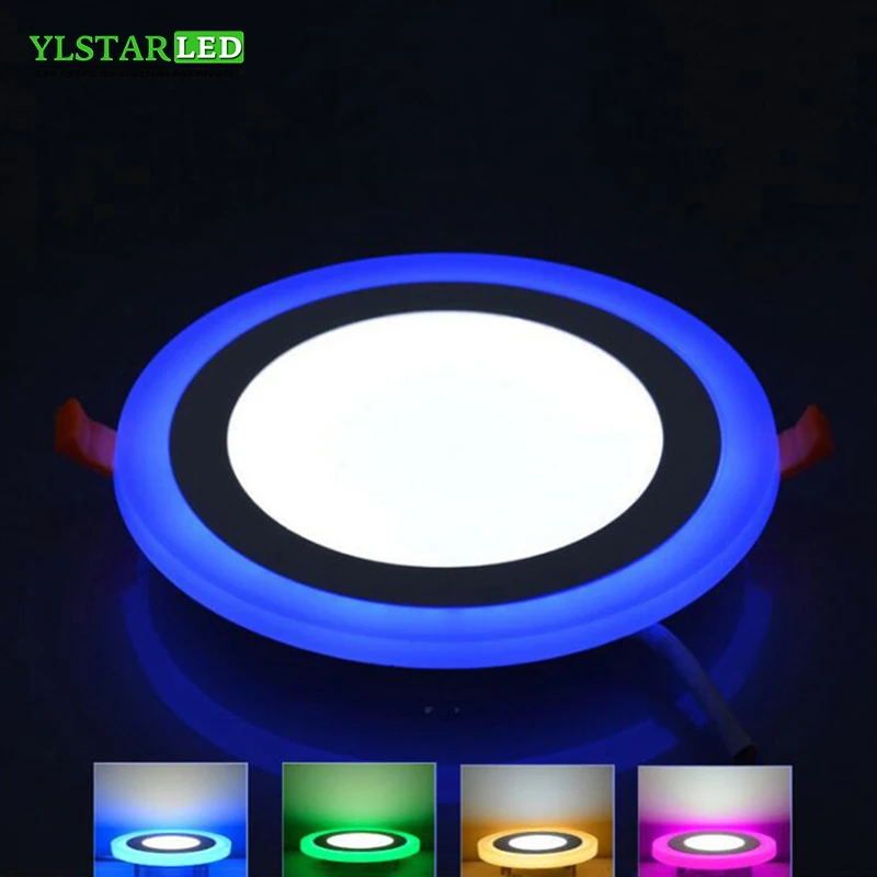 YLSTAR Free shipping Double Color LED Downlight 3W 6W 12W 18W LED Downlight Recessed LED Ceiling Panel Lamp 85-265V Indoor Light
YLSTAR Free shipping Double Color LED Downlight 3W 6W 12W 18W LED Downlight Recessed LED Ceiling Panel Lamp 85-265V Indoor Light