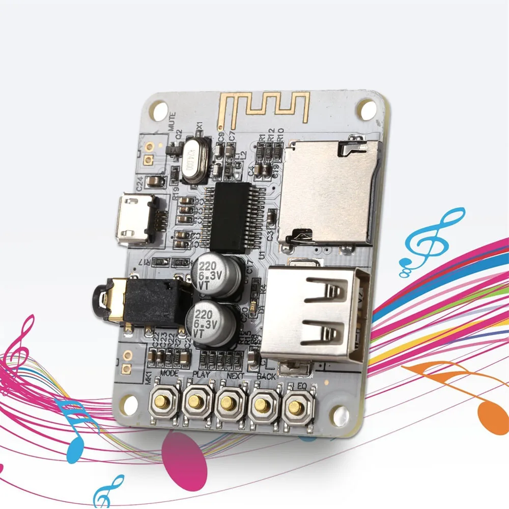 USB DC 5V Bluetooth 2.1 Audio Receiver Board Wireless Stereo Music Module with TF Card Slot
USB DC 5V Bluetooth 2.1 Audio Receiver Board Wireless Stereo Music Module with TF Card Slot