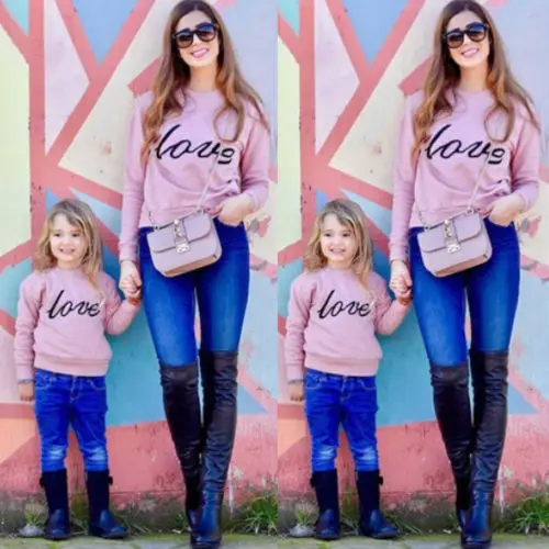 Winter Autumn Family Hoodies Clothes Women Mother Baby Girl Kid Long Sleeve Loose T Shirt Letter Sweatshirt Family Match Clothes
Winter Autumn Family Hoodies Clothes Women Mother Baby Girl Kid Long Sleeve Loose T Shirt Letter Sweatshirt Family Match Clothes