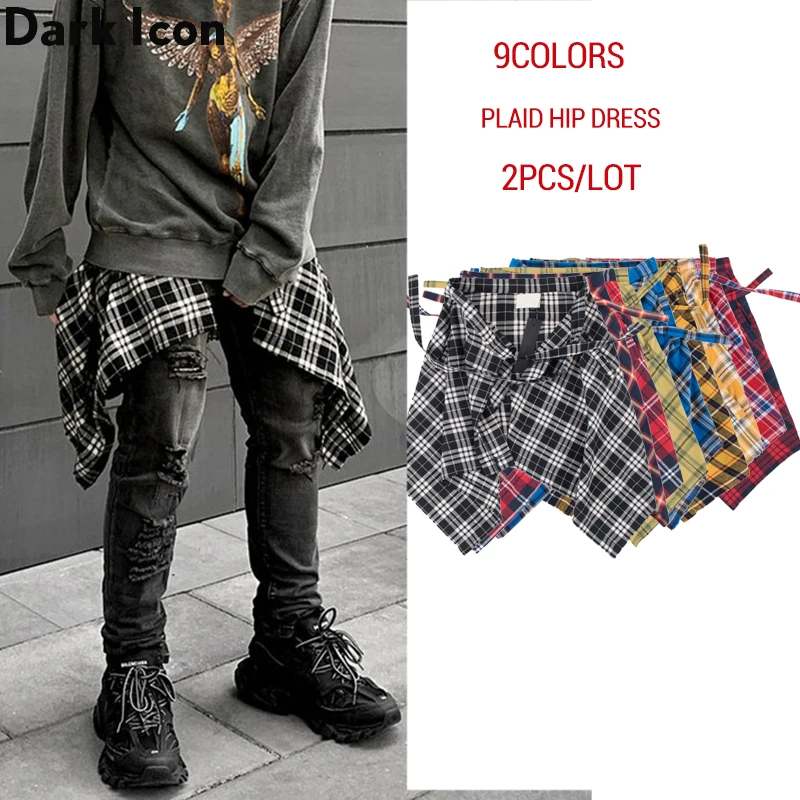 Dark Icon Printed Irregular Hemline Men's Dress Hip Hop Dress Men Side Pockets with Waist Band Hip Dress 9colors 2pcs/lot
Dark Icon Printed Irregular Hemline Men's Dress Hip Hop Dress Men Side Pockets with Waist Band Hip Dress 9colors 2pcs/lot
