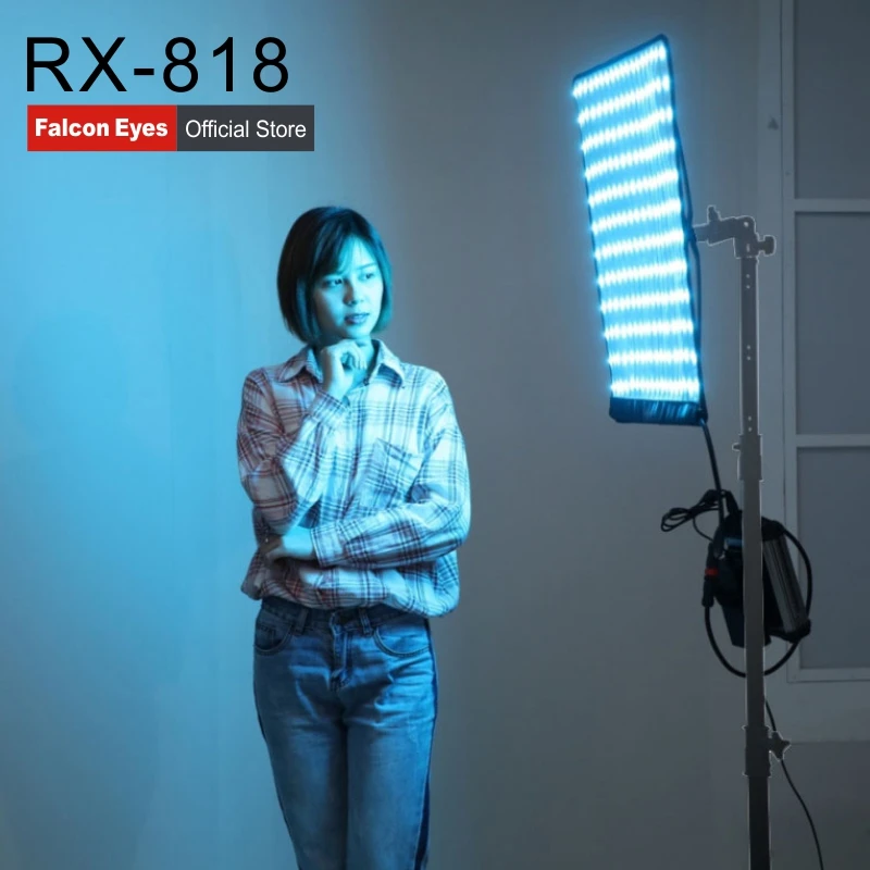FalconEyes 100W RGB LED Video Fotografia Light Support APP Remote Control Portable 8 Scene Modes Continuous Lighting Lamp RX-818
FalconEyes 100W RGB LED Video Fotografia Light Support APP Remote Control Portable 8 Scene Modes Continuous Lighting Lamp RX-818