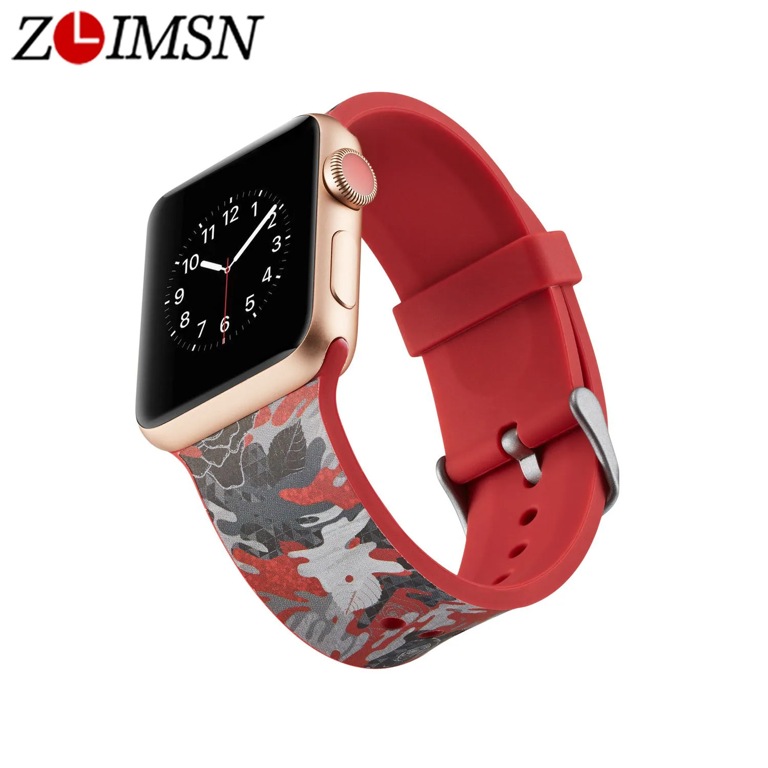 ZLIMSN Watch Band Color Chart Silicone Sport strap For Apple iWatch1/2/3/4 Printing Silicone Watch Strap Sports Edition
ZLIMSN Watch Band Color Chart Silicone Sport strap For Apple iWatch1/2/3/4 Printing Silicone Watch Strap Sports Edition