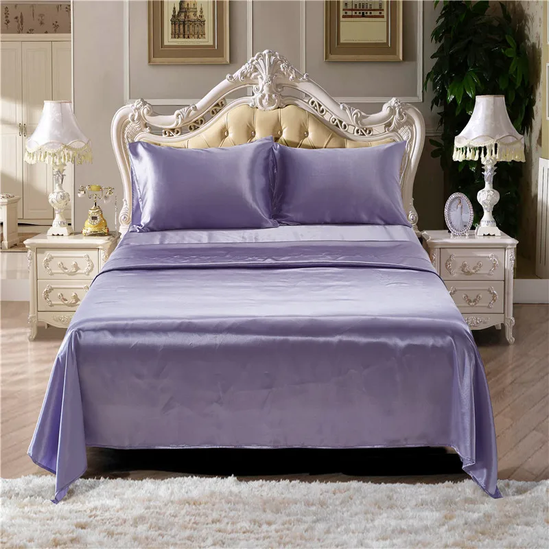Noble Purple Solid Color Home Bedding Silk Soft And Smooth Sheet Fitted Sets 3/4Pcs Bed Sheet Pillowcase Twin Queen King Size
Noble Purple Solid Color Home Bedding Silk Soft And Smooth Sheet Fitted Sets 3/4Pcs Bed Sheet Pillowcase Twin Queen King Size