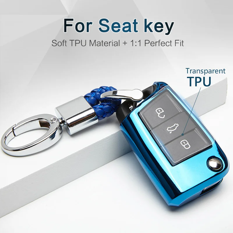 Soft TPU Car Key Case Cover For Seat Ibiza Fr Altea Leon Mk3 1 5f Ateca Cordoba Toledo For Skoda Golf Key Ring Shell Accessories
Soft TPU Car Key Case Cover For Seat Ibiza Fr Altea Leon Mk3 1 5f Ateca Cordoba Toledo For Skoda Golf Key Ring Shell Accessories