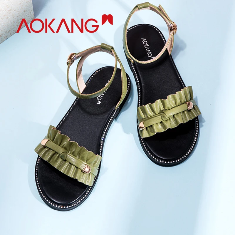 AOKANG 2019 new arrival sandals women summer ankle strap flat shoes women comfortable fashion high quality sandalia feminina
AOKANG 2019 new arrival sandals women summer ankle strap flat shoes women comfortable fashion high quality sandalia feminina