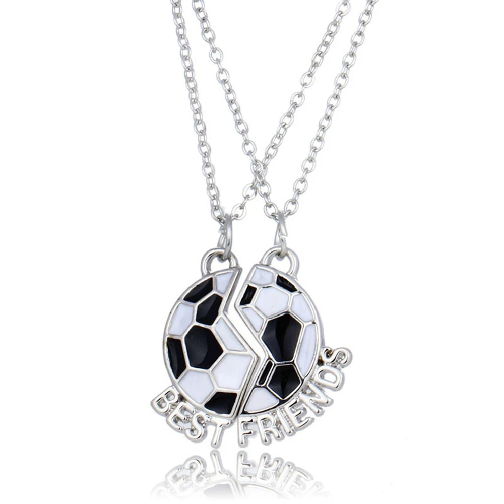 2pcs BEST FRIENDS Letter Pendant Necklace Creative Fashion Soccer Football Pendant Necklace Jewelry
2pcs BEST FRIENDS Letter Pendant Necklace Creative Fashion Soccer Football Pendant Necklace Jewelry