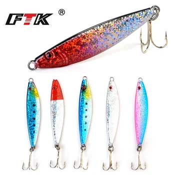 FTK Fishing Lure Shore Jig Sardine 1PC 15G-60G 65mm-115mm Freshwater Saltwater Trout spoon Bass Bait Metal Artificial Lure
FTK Fishing Lure Shore Jig Sardine 1PC 15G-60G 65mm-115mm Freshwater Saltwater Trout spoon Bass Bait Metal Artificial Lure