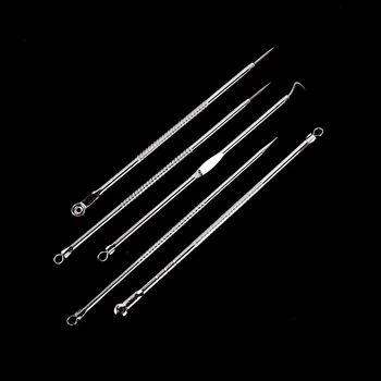 Stainless Steel Blemish Whitehead Blackhead Remover Comedone Acne Extractor Removal Needles Pimple Kit Makeup Tools #255327
Stainless Steel Blemish Whitehead Blackhead Remover Comedone Acne Extractor Removal Needles Pimple Kit Makeup Tools #255327