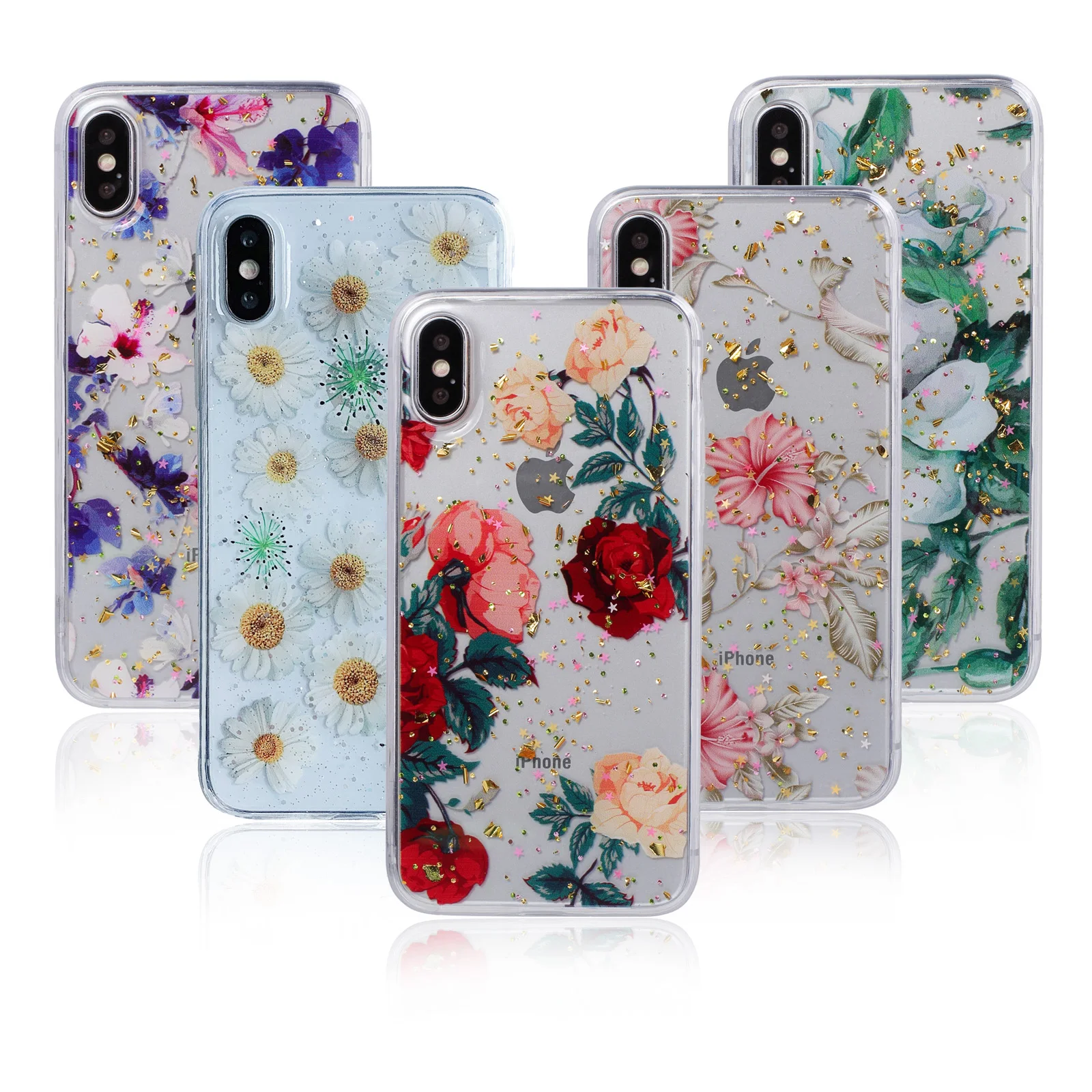 Transparent Shining Glitter Flower Phone Case For Samsung S9 S10 Plus Note9 Glitter Gold Foil Epoxy Cover Soft TPU Silicone
Transparent Shining Glitter Flower Phone Case For Samsung S9 S10 Plus Note9 Glitter Gold Foil Epoxy Cover Soft TPU Silicone