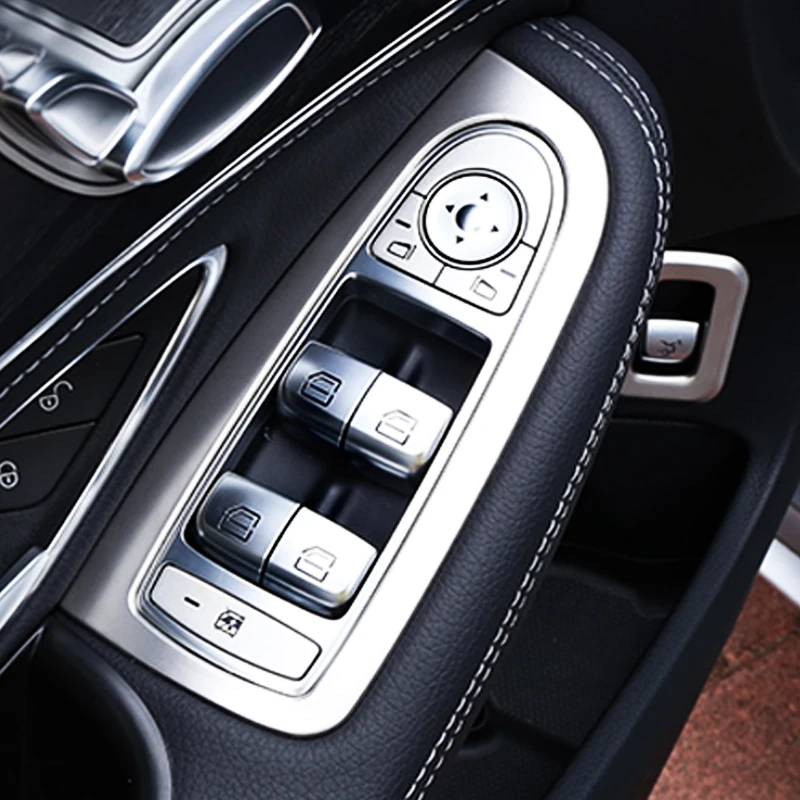 Car Accessories For Mercedes-Benz New C-class W205 Stainless Steel Interior Window Lift Buttons Covers Stickers
Car Accessories For Mercedes-Benz New C-class W205 Stainless Steel Interior Window Lift Buttons Covers Stickers