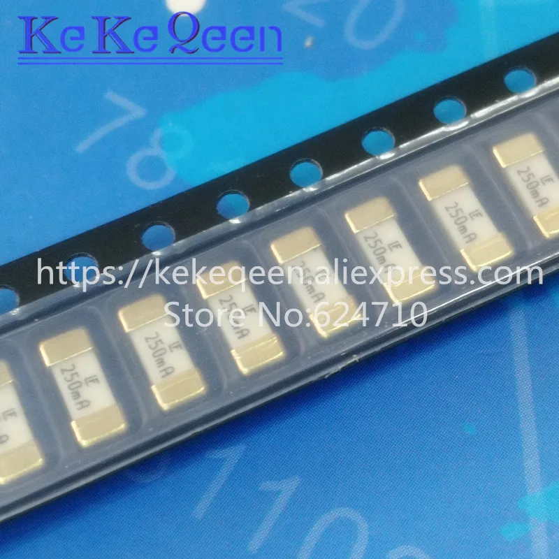 

100PCS/LOT Original ROHS 0451.250MRL 0451.250 1808 0.25A 125V 2410(6125) 250MA SMD SMT PTC Resettable Fuse