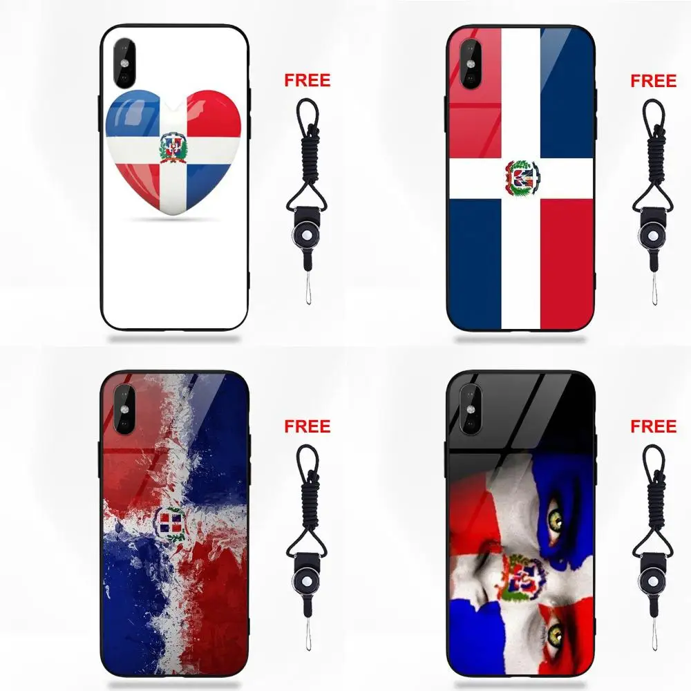 For Apple iPhone X XS Max XR 5 5C 5S SE 6 6S 7 8 Plus Soft TPU Frame+Tempered Glass Fashion Case Dominican Republic Flag
For Apple iPhone X XS Max XR 5 5C 5S SE 6 6S 7 8 Plus Soft TPU Frame+Tempered Glass Fashion Case Dominican Republic Flag