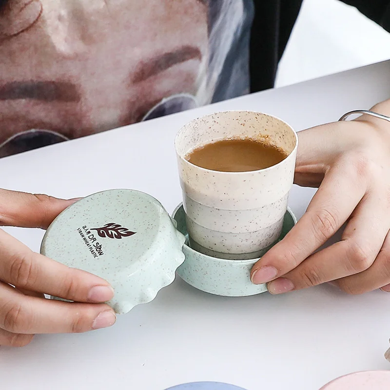 2019 New Cups 4 Colors Tea Cup Set 1PC Portable Drinking Foldable Camping Travel Mug Foldable Plastic Wheat Straw Telescopic
2019 New Cups 4 Colors Tea Cup Set 1PC Portable Drinking Foldable Camping Travel Mug Foldable Plastic Wheat Straw Telescopic
