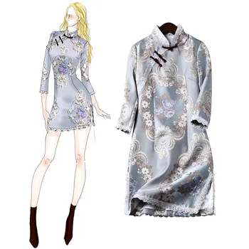 Female Embroidery Flower Warm Jacquard Cheongsam Chinese Style Evening Formal Dress Yanxi Vintage Lace Slim Qipao Vestidos
Female Embroidery Flower Warm Jacquard Cheongsam Chinese Style Evening Formal Dress Yanxi Vintage Lace Slim Qipao Vestidos