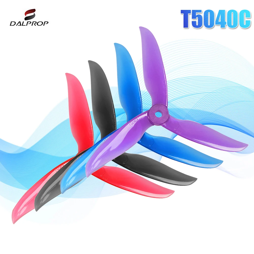 DALPROP CYCLONE T5040C T5040 V2 5040 5inch 3 Blade/tri-blade propeller prop for FPV Freestyle Racing Drone Quadcopter Frame kit
DALPROP CYCLONE T5040C T5040 V2 5040 5inch 3 Blade/tri-blade propeller prop for FPV Freestyle Racing Drone Quadcopter Frame kit