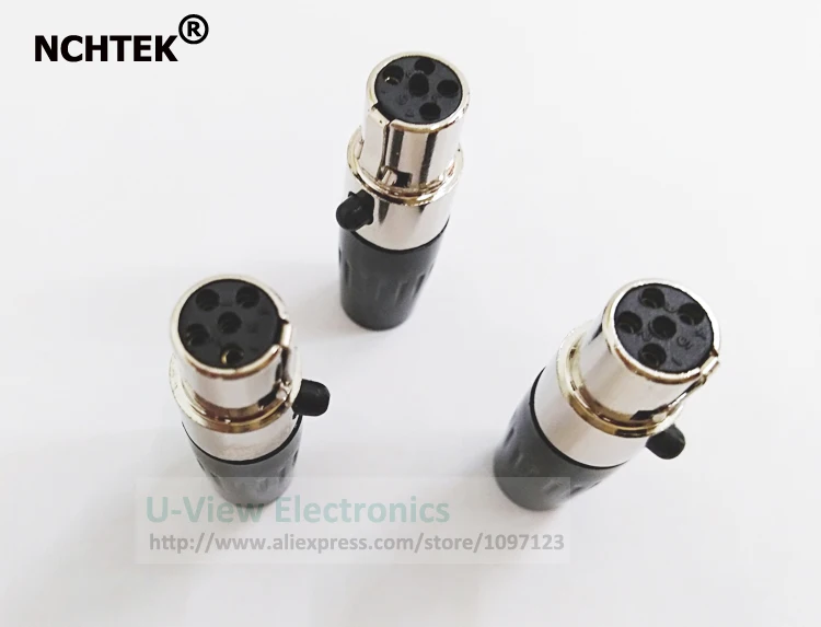 NCHTEK Mini XLR 5Pin Female Plug Audio Microphone Connector MIC Tini TA5F Adapter/Free Shipping/4PCS
NCHTEK Mini XLR 5Pin Female Plug Audio Microphone Connector MIC Tini TA5F Adapter/Free Shipping/4PCS