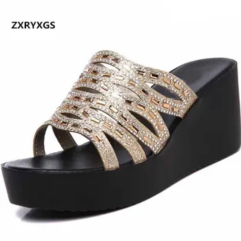 New Rhinestone Shoes Woman Sandals Slippers Platform Wedges Sandals 2019 Plus Size Elegant Fashion Sandals Women Shoes Sandals
New Rhinestone Shoes Woman Sandals Slippers Platform Wedges Sandals 2019 Plus Size Elegant Fashion Sandals Women Shoes Sandals