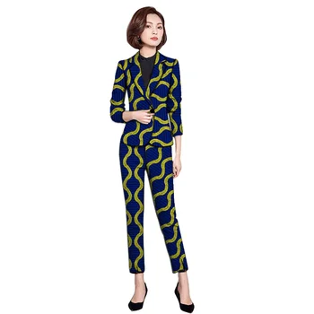 African clothes print women suits Ankara three quarter blazers with trousers pant suits custom made African wedding outfits
African clothes print women suits Ankara three quarter blazers with trousers pant suits custom made African wedding outfits