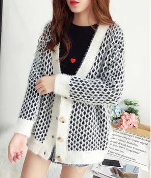 Women Long Sleeve Girls Knitted Sexy V Neck Knit Sweater Cardigan Women Winter Tops Jumpers Ladies Cardigans Casaco Feminino
Women Long Sleeve Girls Knitted Sexy V Neck Knit Sweater Cardigan Women Winter Tops Jumpers Ladies Cardigans Casaco Feminino